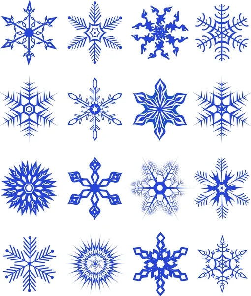 Kolekce snowflakes3 — Stockový vektor
