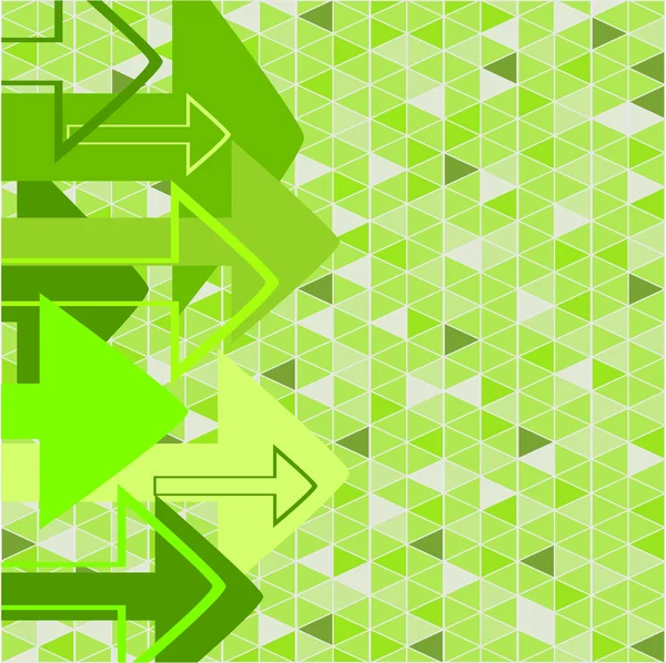 Green arrow. Vector illustration — Stock Vector