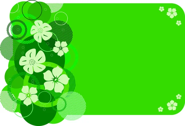 Bandiera verde elegante — Vettoriale Stock