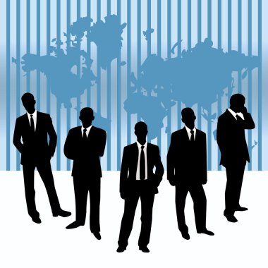 Vector illustration businessmen clipart