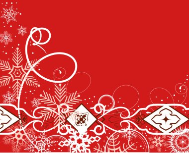 Red winter background clipart