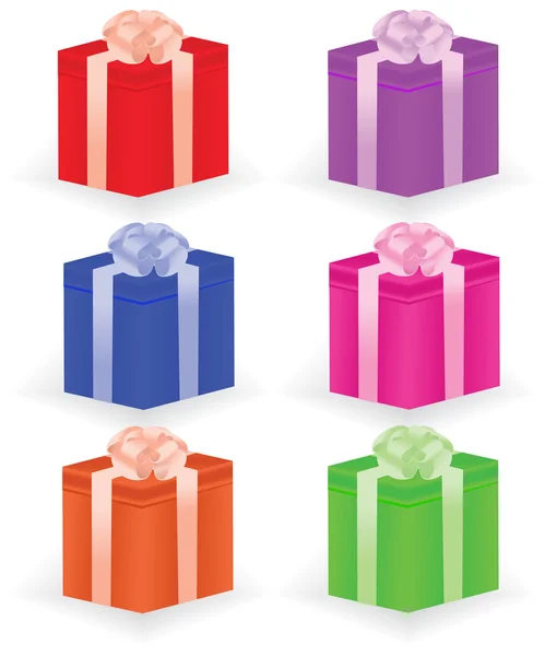 Gift boxes. Vector illustration — Stock Vector
