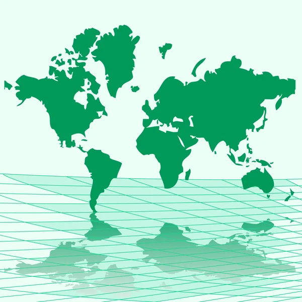 Vektor Illustration Karte der Welt — Stockvektor