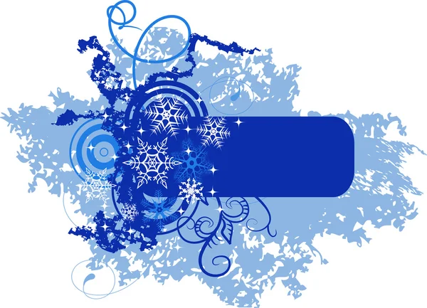 Vintern banner med snöflingor — Stock vektor