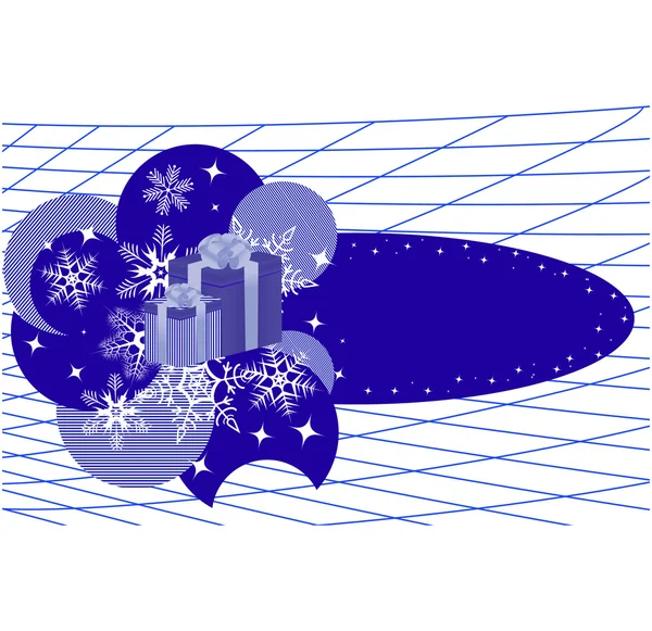 Zimní banner s sněhové vločky — Stockový vektor