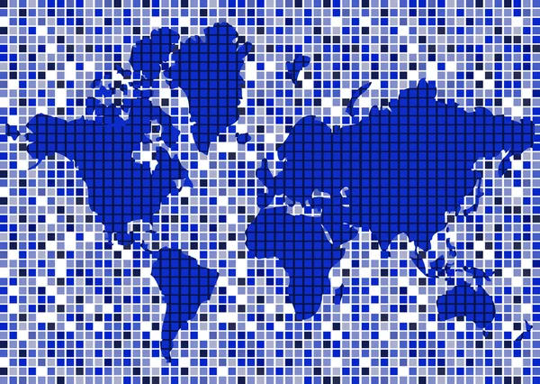 Абстрактная карта мира — стоковый вектор