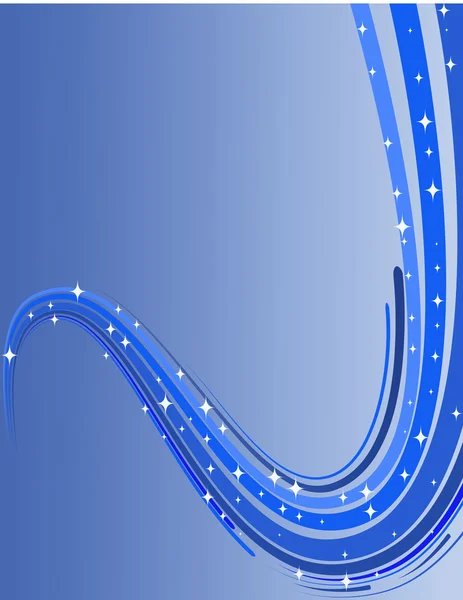 Fondo abstracto con líneas dobladas azules — Vector de stock