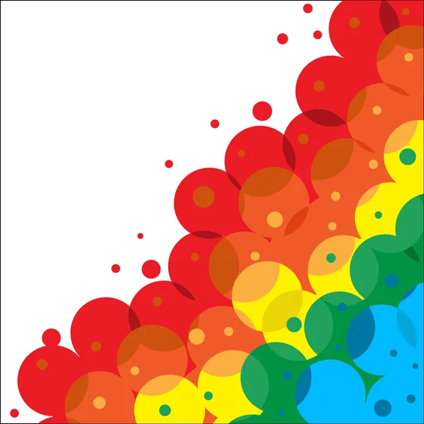 Marco de los círculos de color — Archivo Imágenes Vectoriales