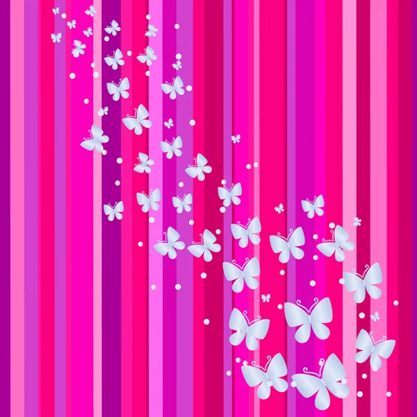 Pinkfarbenes Banner. Vektorillustration — Stockvektor