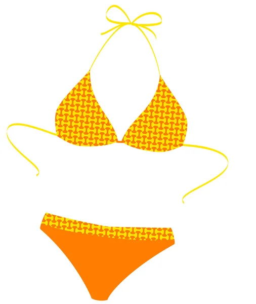 The isolated bathing suit on a white — Stock Vector