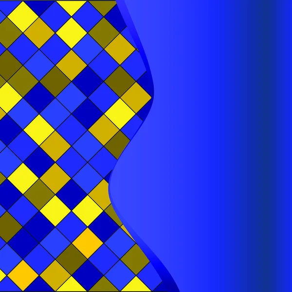 Blå geometriskt mönster — Stock vektor