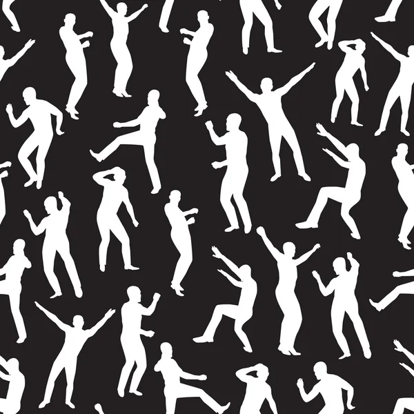 Bild tanzender junger Männer — Stockvektor