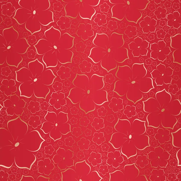Красный цветок фон — стоковый вектор