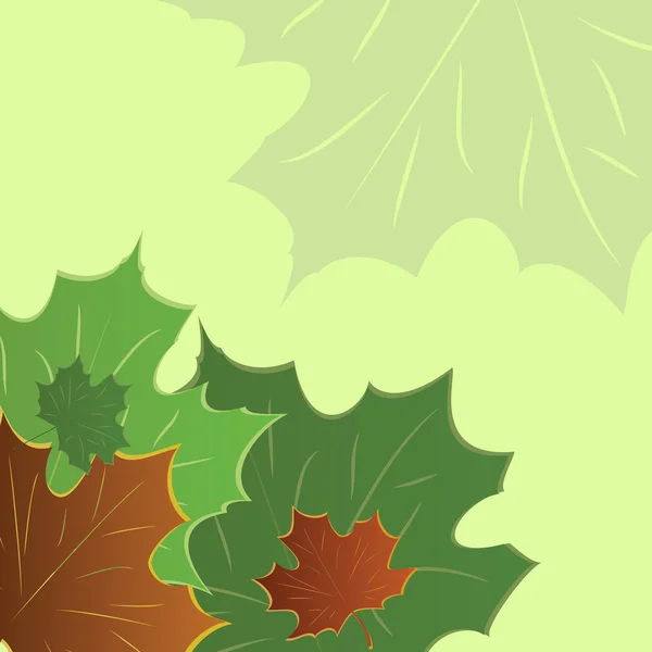 Bandiera autunnale con foglie d'acero — Vettoriale Stock