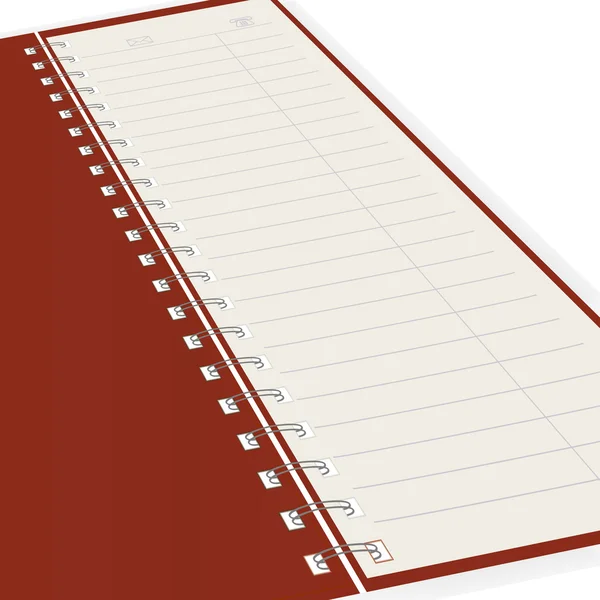 Zuivere notebook. — Stockvector