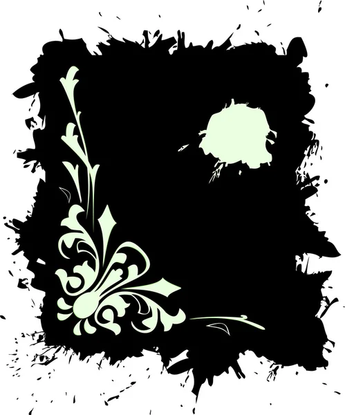 Grunge banner in zwarte kleur — Stockvector