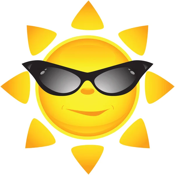 Des icônes du soleil. Illustration vectorielle — Image vectorielle