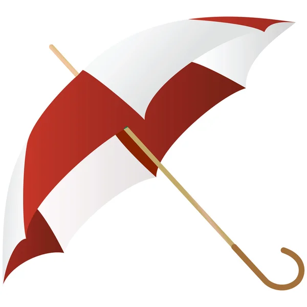 Červený deštník — Stockový vektor