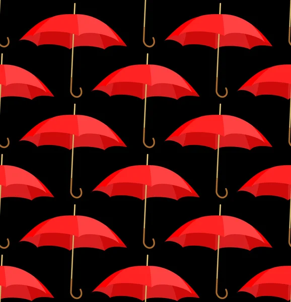 Semless en bakgrund från paraplyer — Stock vektor