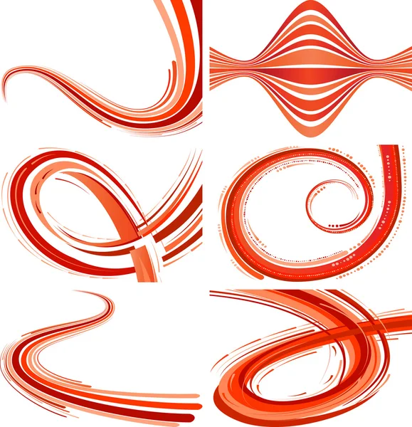 Fond abstrait avec lignes courbées — Image vectorielle