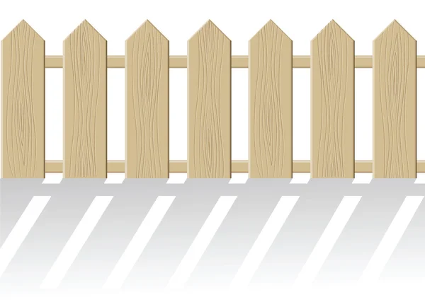 La clôture isolée sur fond blanc — Image vectorielle