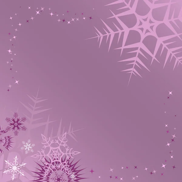 Lilac winter frame — Stock Vector