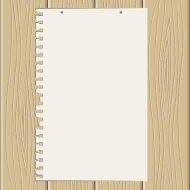 The torn off sheet of paper clipart