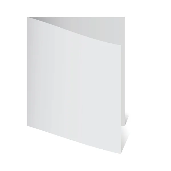 La hoja en blanco de papel - la tarjeta — Vector de stock