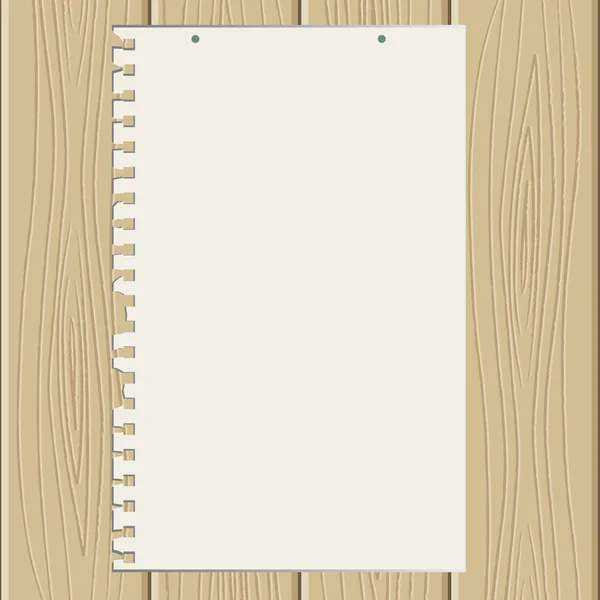 Оторванный лист бумаги — стоковый вектор