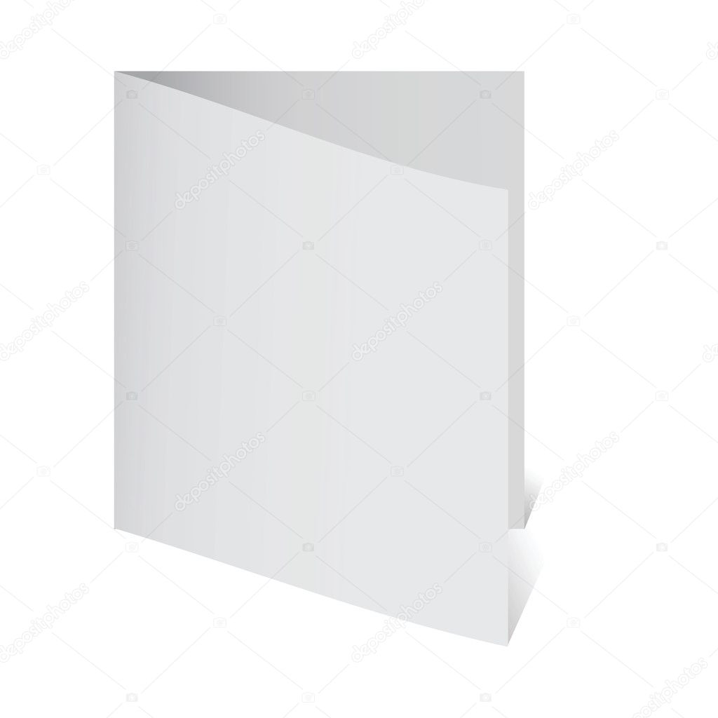 Paper blank leaf - a card