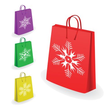 Collection of shopping bags clipart