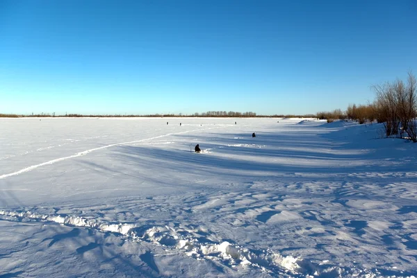 Stock image On winter lake.