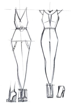 Fashion sketch clipart