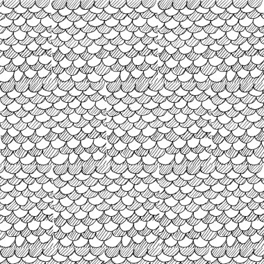 Sketch composition of squama background clipart