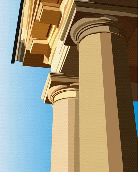 Columns of temple — Stockvector