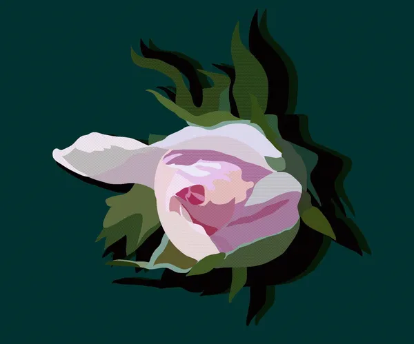 Бутон розы — стоковый вектор