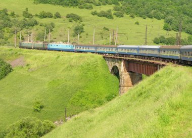 eski bir köprü geçiş tren