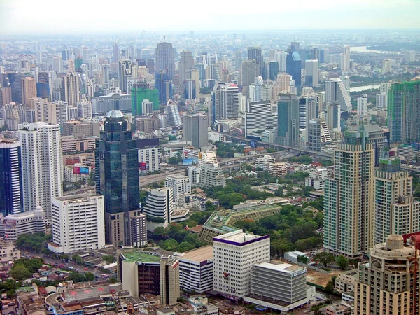 Flygfoto över bangkok city — Stockfoto