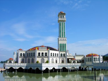 Floating Mosque in Malaysia clipart