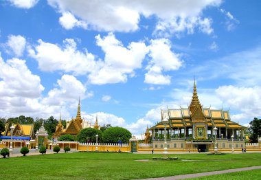 Grand Palace in Pnom Penh, clipart