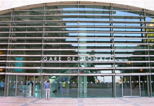 stock image Monaco Monte Carlo railway station