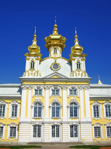 Orthodoxe Kirche, Peterhof, Russland — Stockfoto