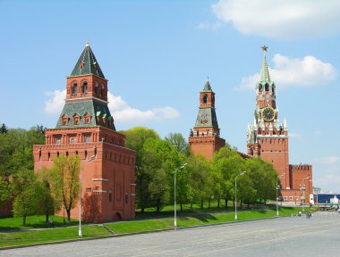 Kremlin towers in Moscow, Russia clipart