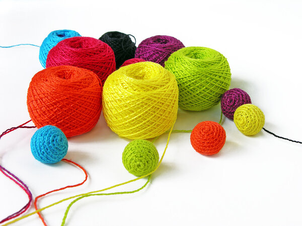 Set of colourful thread