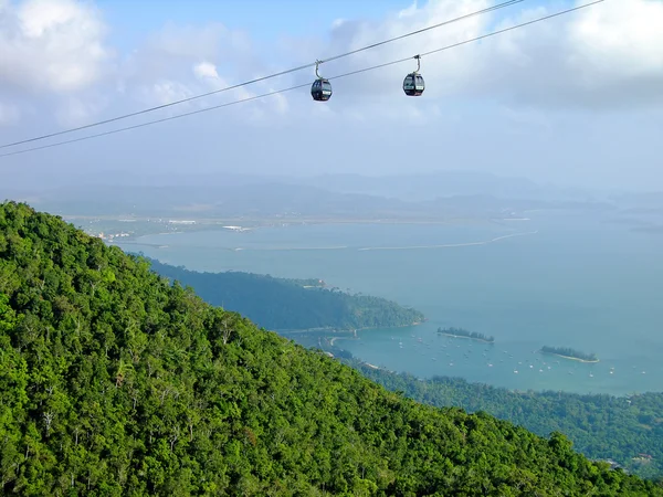 stock image Langkawi hill cable car, Malaysia