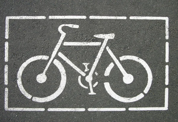 Kerékpár-jel — Stock Fotó