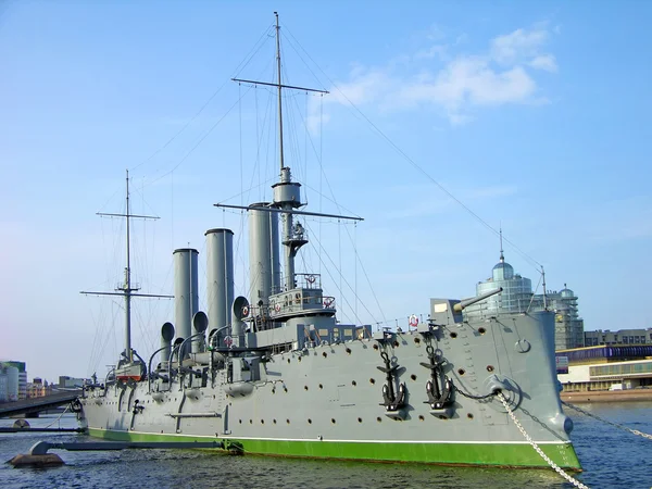 Museo de cruceros Aurora en San Petersburgo — Foto de Stock