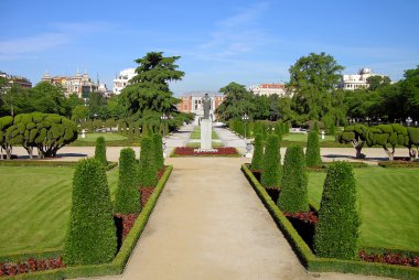 Park Buen-Retiro in Madrid clipart