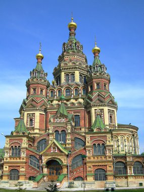 Cathedral in Peterhof, Russia clipart