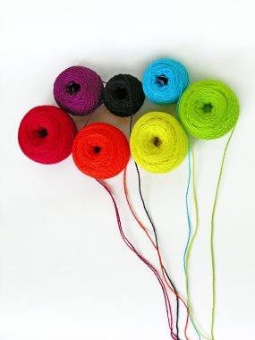 Colorful threads bouquet
